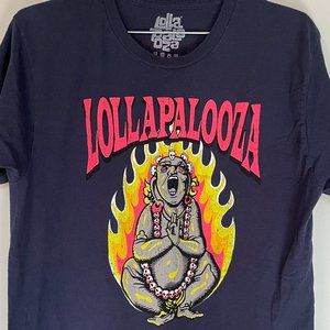 Rare Commemorative Vintage 1st Lollapalooza Music Festival in Chicago Mens Shirt